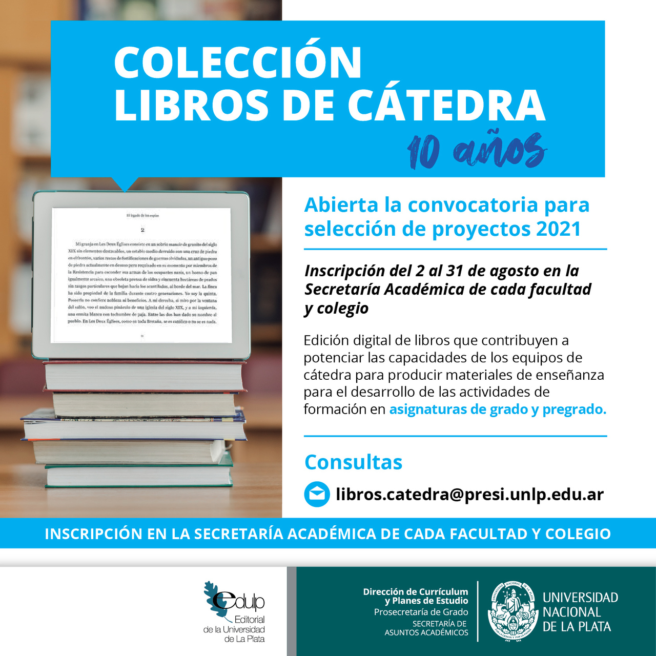 Libros de Cátedra | Convocatoria 2021